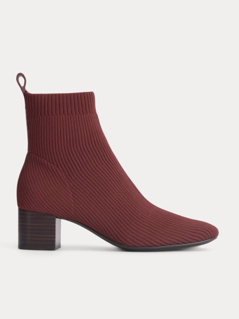 Everlane Women's Glove Boot in Burgundy, Size 7H